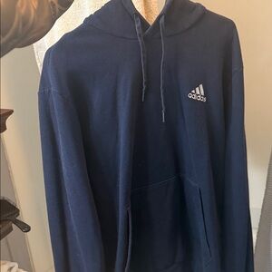 Adidas Men's Dark Blue Hoodie